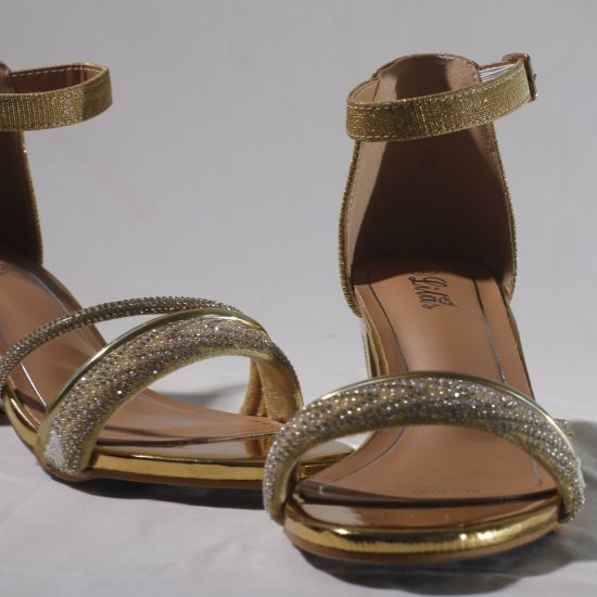 Gold high heeled Sandals available at Tabasamu Bridals and Boutique online shop in Kenya