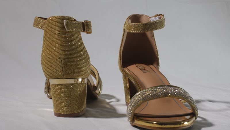 sparkly block heels in stock at Tabasamu Bridals and boutique