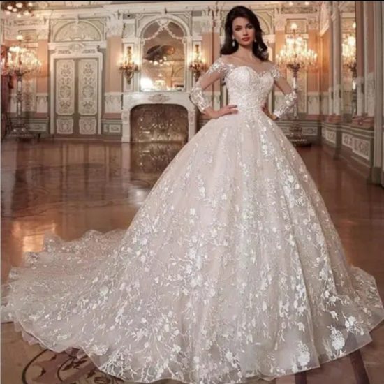 Luxurious Lace Wedding Dress at Tabasamu Bridals and Boutique bridal shop in Mombasa Kenya