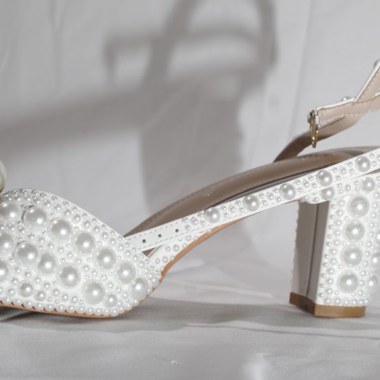 Block heeled sandal available at Tabasamu Bridals and Boutique bridal shop in Kenya